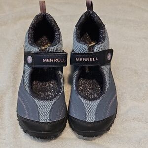 Merrell Grey Mary Jane Trail Shoes Sz 6 NEW